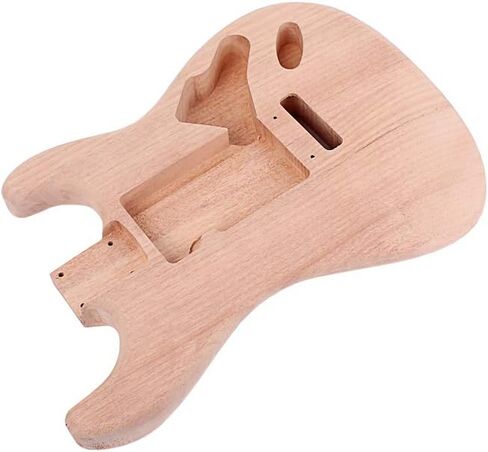 Alnicov Unfinished Electric Guitar Body for Fender Stratocaster ST Guitar DIY Accessory Red Walnut Wood in Saudi Arabia