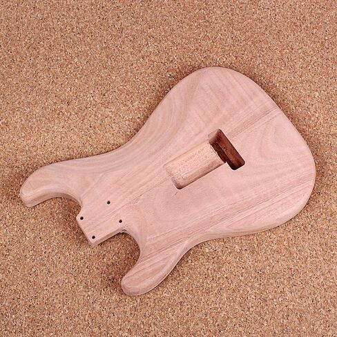 Alnicov Unfinished Electric Guitar Body for Fender Stratocaster ST Guitar DIY Accessory Red Walnut Wood in Saudi Arabia
