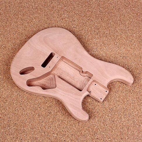 Alnicov Unfinished Electric Guitar Body for Fender Stratocaster ST Guitar DIY Accessory Red Walnut Wood in Saudi Arabia