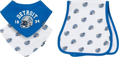 Gerber unisex-baby Nfl Team Bandana Bibs and Burp Cloth Set in Saudi Arabia