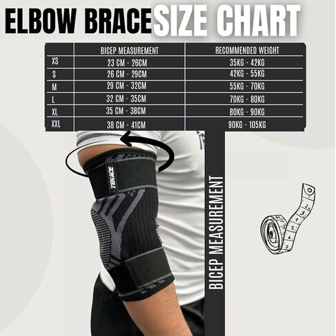 Tenace Jiu Jitsu Elbow Brace, Grappling - Compression Elbow Protection and Padded MMA, BJJ, Muay Thai, Judo - High Durability and Performance Unisex in Saudi Arabia
