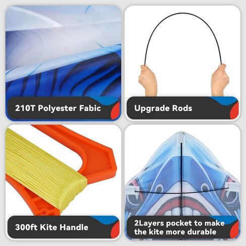 SGftre Complete Kite with Handle, Line & Accessories,Easy to Fly for Kids & Adults, Perfect for Beach, Park, Family Outdoor Activities in Saudi Arabia