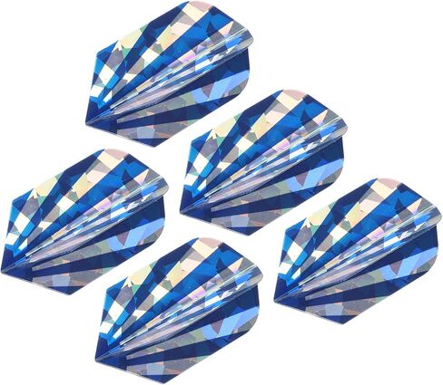 Slim Dart Flights، 5 قطع من ملحقات رمي ​​السهام بتصميم فريد من نوعه PET لرمي السهام ذات الأطراف الفولاذية والسهام ذات الأطراف الناعمة، أزرق داكن in Saudi Arabia