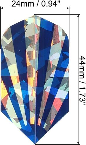 Slim Dart Flights، 5 قطع من ملحقات رمي ​​السهام بتصميم فريد من نوعه PET لرمي السهام ذات الأطراف الفولاذية والسهام ذات الأطراف الناعمة، أزرق داكن in Saudi Arabia
