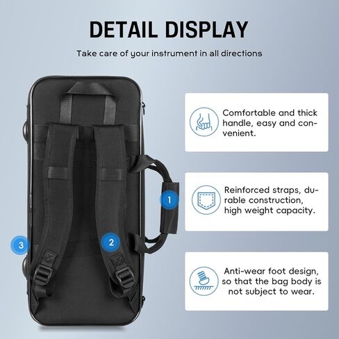 حقيبة بوق خفيفة للغاية - نايلون 600D، حقيبة ناعمة خفيفة الوزن ومقاومة للماء مع حزام كتف، حقيبة ظهر مثالية للحمل اليومي؛ (BGD-البوق) in Kuwait