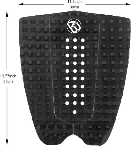 3/6 Piece Stomp Pad Surfboard EVA Traction Pad Adhesive Professional Tail Pad/Applies All Boards - Surfboards, Shortboards, Longboards, Skimboards/Multiple Color Choices in Saudi Arabia