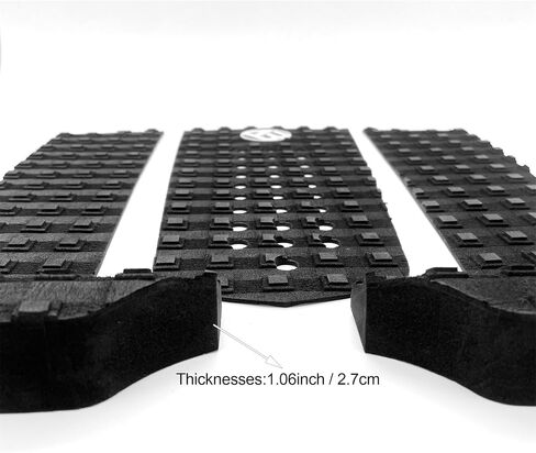 3/6 Piece Stomp Pad Surfboard EVA Traction Pad Adhesive Professional Tail Pad/Applies All Boards - Surfboards, Shortboards, Longboards, Skimboards/Multiple Color Choices in Saudi Arabia