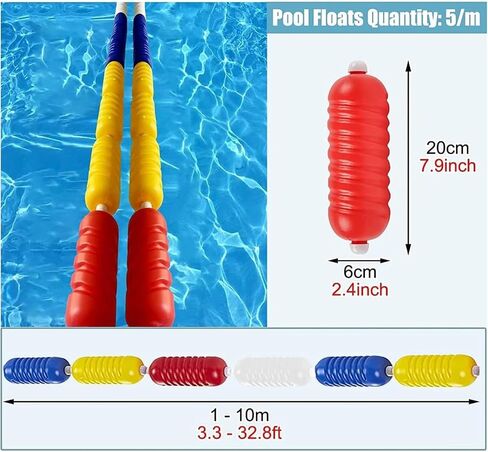 Pool Lane Dividers Swimming Pool Safety Anchor Divider Rope Safety Lane for Swimming Training Competition in Saudi Arabia