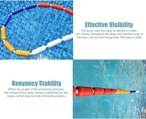 Pool Lane Dividers Swimming Pool Safety Anchor Divider Rope Safety Lane for Swimming Training Competition in Saudi Arabia