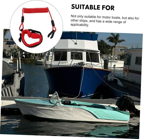 Luxshiny Boat Engine Safety Lanyard Harness Cord Emergency Stop Switch for Outboard Motors Durable Design for Quick Activation Boat Safety in Saudi Arabia