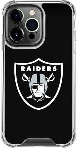 Skinit Clear Phone Case Compatible with iPhone 15 Pro - Officially Licensed NFL Las Vegas Raiders Large Logo Design in Saudi Arabia