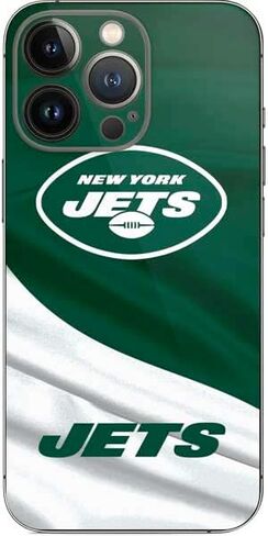 غلاف هاتف Skinit متوافق مع iPhone 15 Pro - تصميم NFL New York Jets مرخص رسميًا in Saudi Arabia