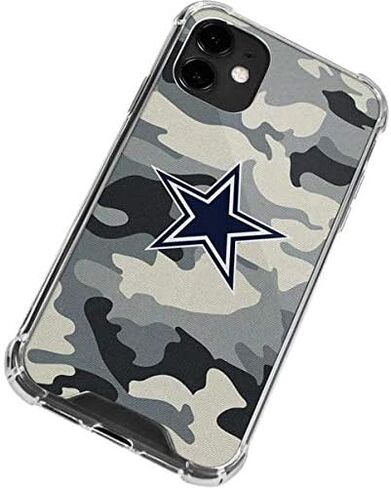 حافظة هاتف Skinit الشفافة متوافقة مع iPhone 12 - تصميم مموه مرخص رسميًا من NFL Dallas Cowboys in Saudi Arabia