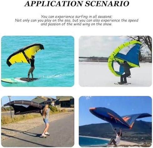لوح قابل للنفخ من رقائق الرياح والألواح المائية للرياضات المائية | لوح هيدروفويل محمول | مثالية للمغامرات الخارجية ومتعة إحباط الرياح in Kuwait