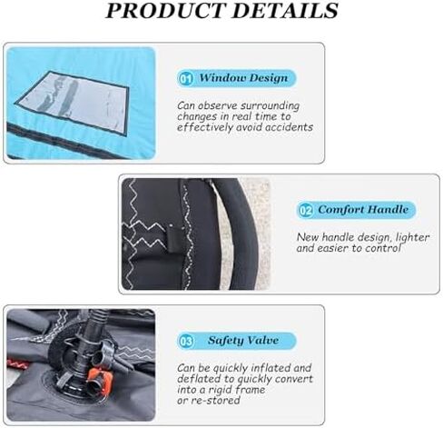 لوح قابل للنفخ من رقائق الرياح والألواح المائية للرياضات المائية | لوح هيدروفويل محمول | مثالية للمغامرات الخارجية ومتعة إحباط الرياح in Kuwait