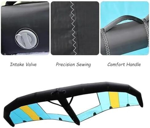 لوح قابل للنفخ من رقائق الرياح والألواح المائية للرياضات المائية | لوح هيدروفويل محمول | مثالية للمغامرات الخارجية ومتعة إحباط الرياح in Kuwait