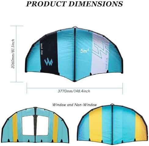 لوح قابل للنفخ من رقائق الرياح والألواح المائية للرياضات المائية | لوح هيدروفويل محمول | مثالية للمغامرات الخارجية ومتعة إحباط الرياح in Kuwait