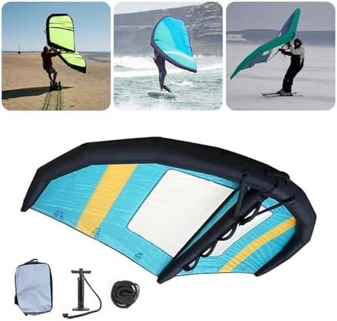 لوح قابل للنفخ من رقائق الرياح والألواح المائية للرياضات المائية | لوح هيدروفويل محمول | مثالية للمغامرات الخارجية ومتعة إحباط الرياح in Kuwait