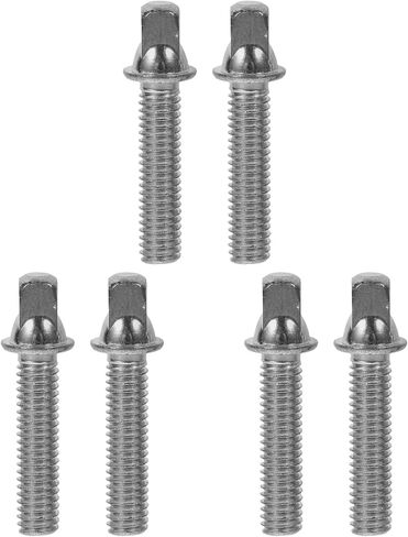 6 Pcs Snare and Bass Drum Tension Rod Screws - Key Accessories for Drum Kit Components With Washers in Saudi Arabia