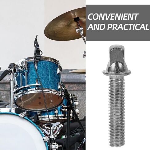 6 Pcs Snare and Bass Drum Tension Rod Screws - Key Accessories for Drum Kit Components With Washers in Saudi Arabia