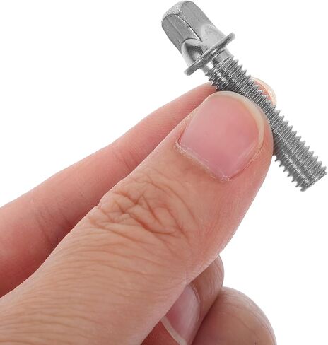 6 Pcs Snare and Bass Drum Tension Rod Screws - Key Accessories for Drum Kit Components With Washers in Saudi Arabia
