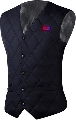 سترات شتوية للرجال والنساء برقبة على شكل V 2 تحكم 16 منطقة جيليه سترة دافئة سترات مبطنة خفيفة الوزن in Kuwait