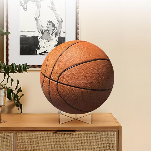 [4 عبوات] حامل كرة السلة مقاس 3.54 × 1.3 بوصة، حامل كرة أكريليك شفاف للعرض، حامل تخزين لكرة القدم والكرة الطائرة وكرة السلة والرجبي in Kuwait