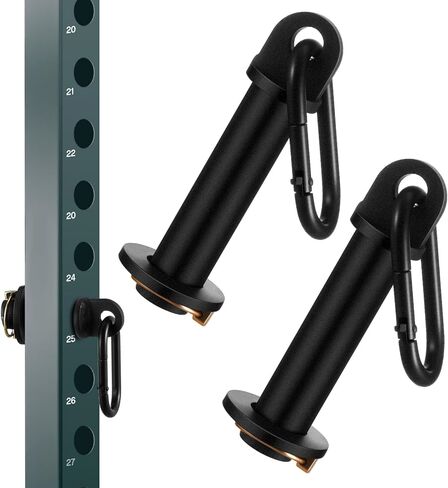 Lasnten 2 Pack Power Cage Squat Rack Home Gym Equipment Attachments Accessory Fits 3x3 Rack with 1" Hole for Power Strength Training Workouts in Saudi Arabia