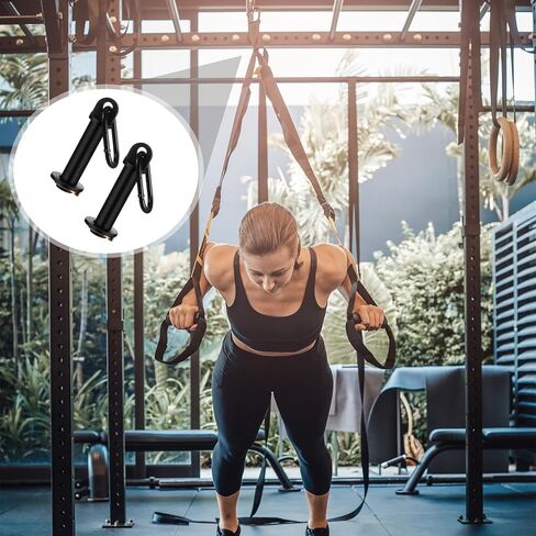Lasnten 2 Pack Power Cage Squat Rack Home Gym Equipment Attachments Accessory Fits 3x3 Rack with 1" Hole for Power Strength Training Workouts in Saudi Arabia