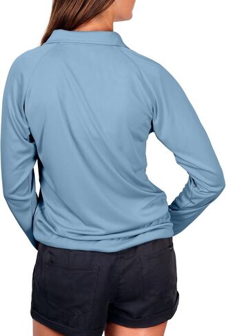 Reel Life Women's Long Sleeve - UPF 50+ Sun Protection Half Zip Shirt, Quick-Dry, Women’s Long Sleeve Tops, Athletic Pullover in Kuwait