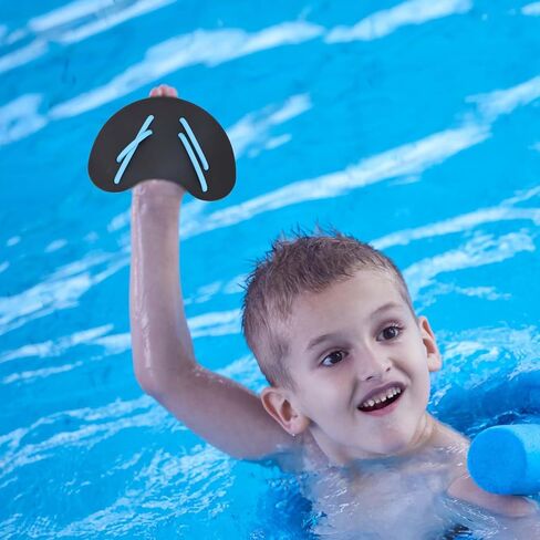 Swimming Paddles for Hands, Silicone Swim Training Paddles with Adjustable Straps Improves Speed and Form Lightweight Swim Hand Fins Lap Swimming Gear for Adults Kids in Saudi Arabia