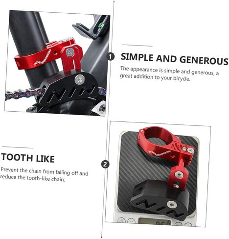GANAZONO 1Set Bike Chain Stabilizer for Single Disc Lightweight Tensioner with Conversion Sleeves for Seat Posts Prevents Chain Drop Bumping for Mountain Biking in Saudi Arabia