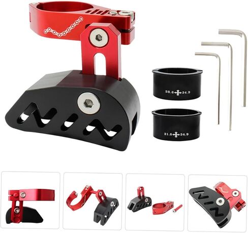 GANAZONO 1Set Bike Chain Stabilizer for Single Disc Lightweight Tensioner with Conversion Sleeves for Seat Posts Prevents Chain Drop Bumping for Mountain Biking in Saudi Arabia