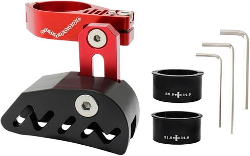 1Set Bike Chain Stabilizer Front Derailleur Guide for Single Disc Lightweight Durable Prevents Chain Drop Includes Sleeve Adapters for Versatile Fit in Saudi Arabia