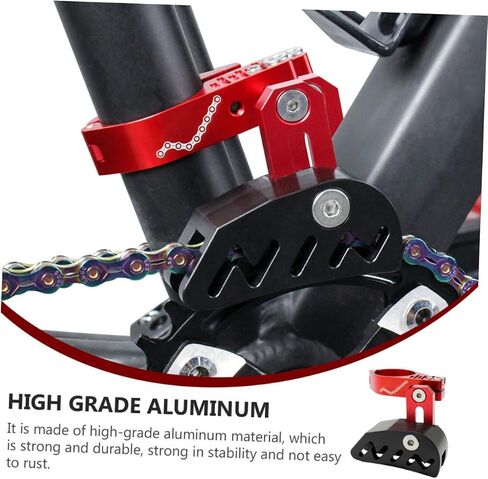 1Set Bike Chain Stabilizer Front Derailleur Guide for Single Disc Lightweight Durable Prevents Chain Drop Includes Sleeve Adapters for Versatile Fit in Saudi Arabia
