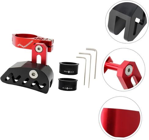 1Set Bike Chain Stabilizer Front Derailleur Guide for Single Disc Lightweight Durable Prevents Chain Drop Includes Sleeve Adapters for Versatile Fit in Saudi Arabia