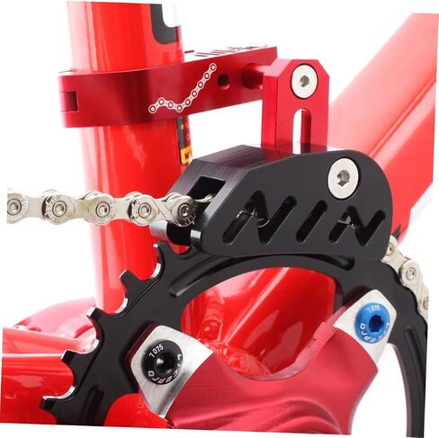 1Set Bike Chain Stabilizer Front Derailleur Guide for Single Disc Lightweight Durable Prevents Chain Drop Includes Sleeve Adapters for Versatile Fit in Saudi Arabia