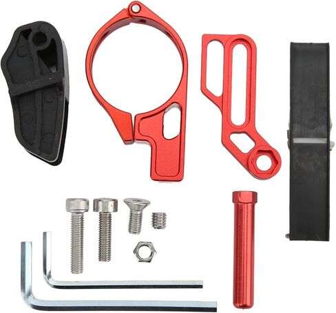 Lebycle Universial Mountain Bike Chain Guide Protector Aluminium Alloy Bike Chain Deflectors (Red) in Saudi Arabia