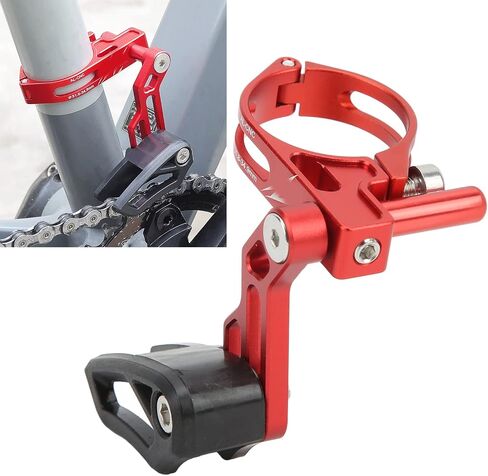 Lebycle Universial Mountain Bike Chain Guide Protector Aluminium Alloy Bike Chain Deflectors (Red) in Saudi Arabia