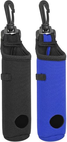 Golf Ball Carry Bag, 2Pack Golf Tee Holder Pouch Portable Neoprene Golf Ball Holder with Clip for Men and Women Storage Gifts, 2 Color in Saudi Arabia