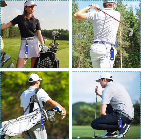 Golf Ball Carry Bag, 2Pack Golf Tee Holder Pouch Portable Neoprene Golf Ball Holder with Clip for Men and Women Storage Gifts, 2 Color in Saudi Arabia
