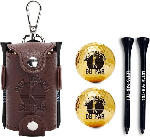 Grandpa Gifts Golf Ball & Tee Holder with 2 Balls and 2 Tees - Grandpa Golf Gifts Accessories for Men in Saudi Arabia