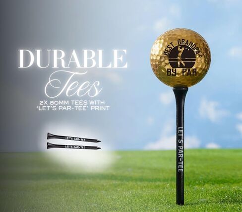 Grandpa Gifts Golf Ball & Tee Holder with 2 Balls and 2 Tees - Grandpa Golf Gifts Accessories for Men in Saudi Arabia