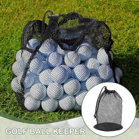 Golf Ball Storage Bag Nylon Mesh Golf Pouch with Adjustable Drawstring Closure for Balls Outdoor Sports Supplies in Saudi Arabia