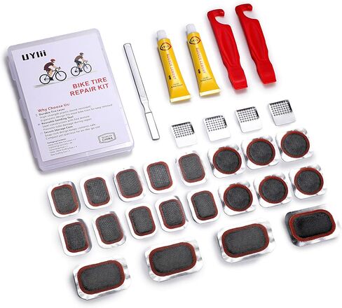 Bike Tire Repair Kit, Bicycle Inner Tube Patch Kit, with 20 PCS Vulcanizing Patches, for Bicycle, BMX, Motorcycle, and Inflatable Rubber in Saudi Arabia