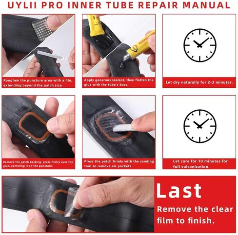 Bike Tire Repair Kit, Bicycle Inner Tube Patch Kit, with 20 PCS Vulcanizing Patches, for Bicycle, BMX, Motorcycle, and Inflatable Rubber in Saudi Arabia