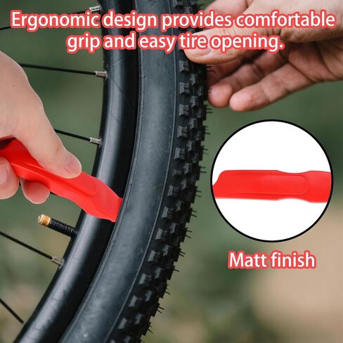 20pcs Bike Tire Repair Kit, Bicycle Inner Tube Puncture Patch Kits Includes 12 Tire Patches Filer Blade Tyre Lever & Sandpaper for Mountain and Road Bikes in Kuwait