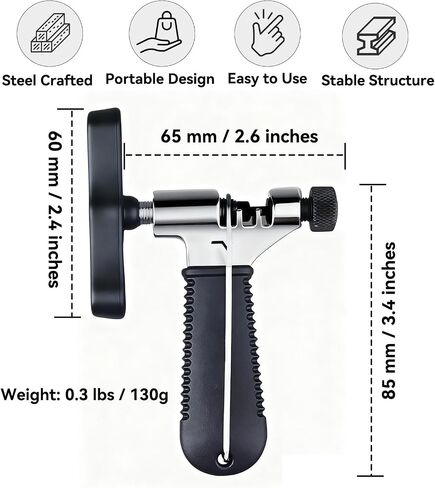 Bike Chain Breaker, Universal Road & Mountain Bicycle Chain Breaker Tool with Chain Hook, 3rd Generation Chain Tools for Routine Maintenance and Emergency Repair, Compact for Bike Bag in Saudi Arabia