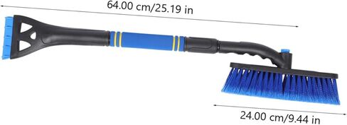 VANZACK 1pc Retractable Snow Shovel Three One Ice Scraper for Non-Slip Ergonomic Grip and Lightweight Snow Removal Tool for Winter Weather Preparedness in Saudi Arabia