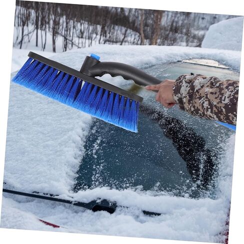 VANZACK 1pc Retractable Snow Shovel Three One Ice Scraper for Non-Slip Ergonomic Grip and Lightweight Snow Removal Tool for Winter Weather Preparedness in Saudi Arabia